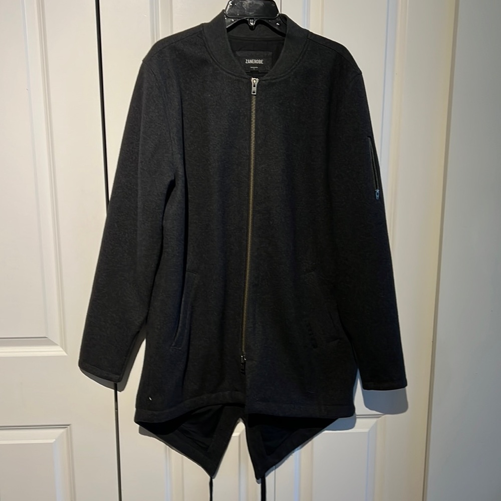 Mens grey wool dress coat